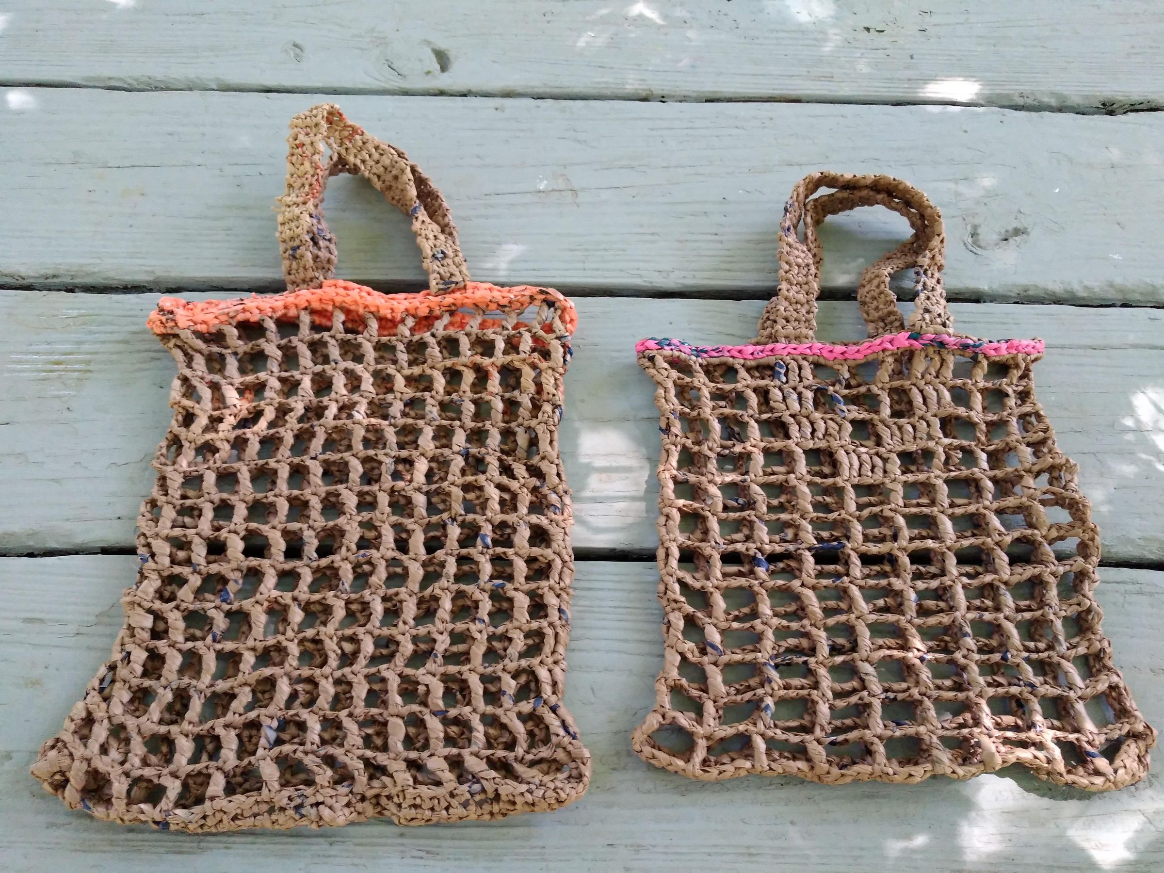 Mesh Tote Bags From SingleUse Plastic Bags 8 Steps (with Pictures