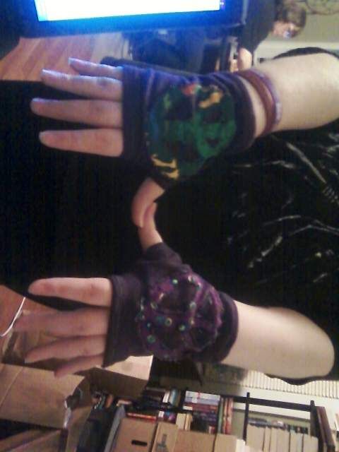Purple Wrist Warmers!!
