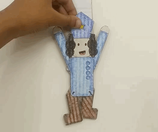 Cardboard Dancing Puppet Animation