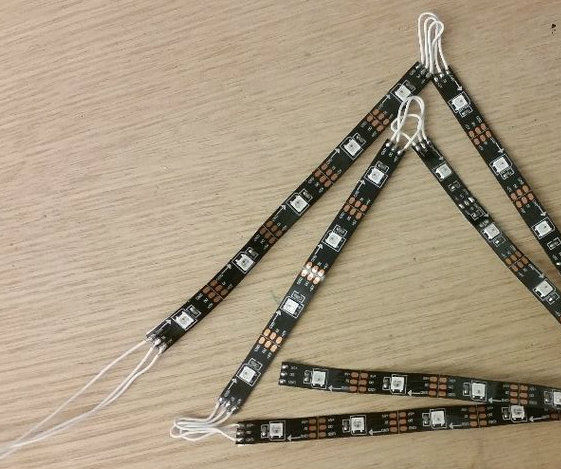 Soldering LED Strips to Make Shapes