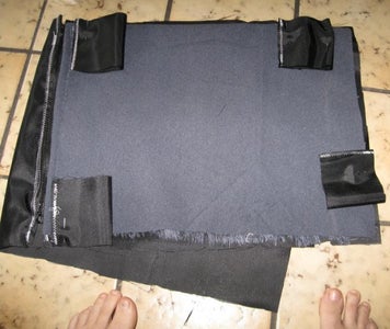 Making the Cases: Tabs for the Elastic Straps and Stitching Around the Edges