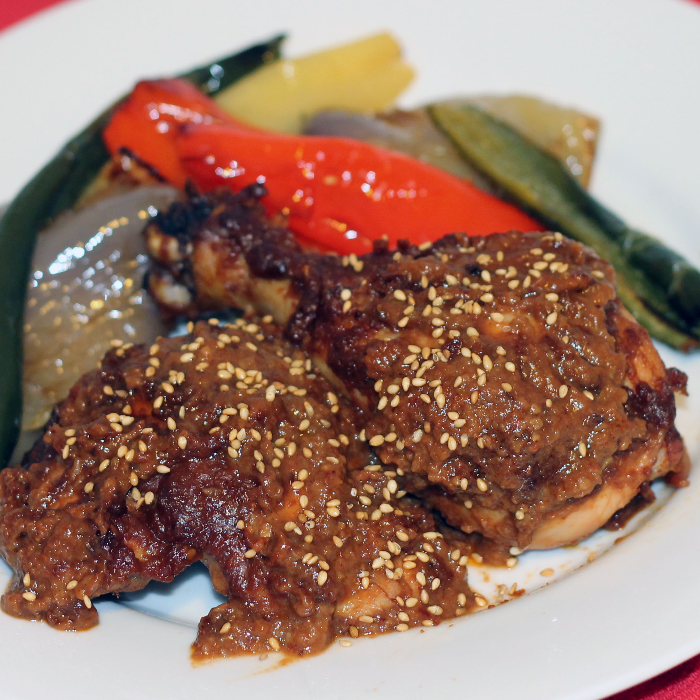 Baked Chicken With Mole Sauce