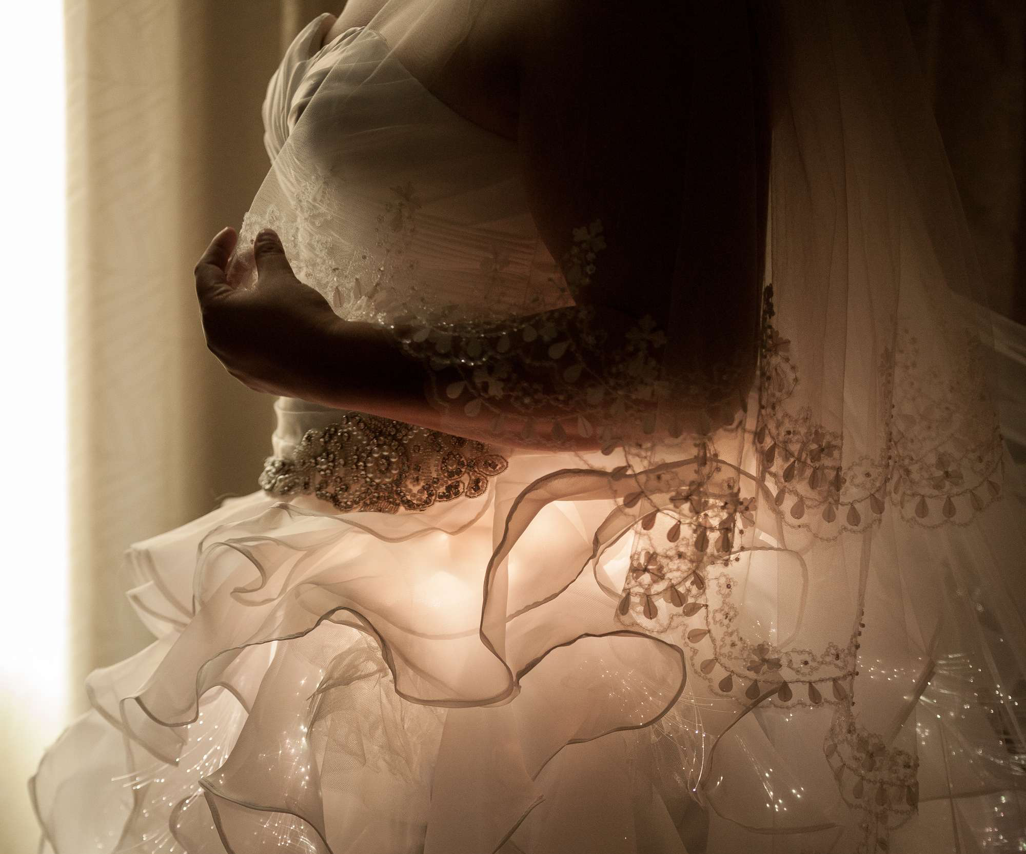 Fiber Optic Wedding Dress