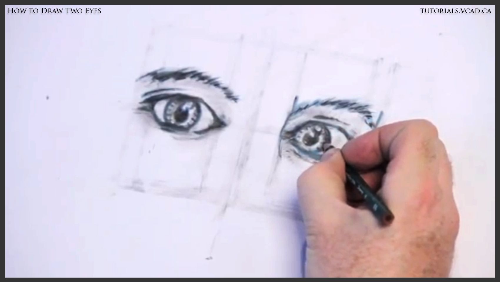 How to Draw Both Human Eyes