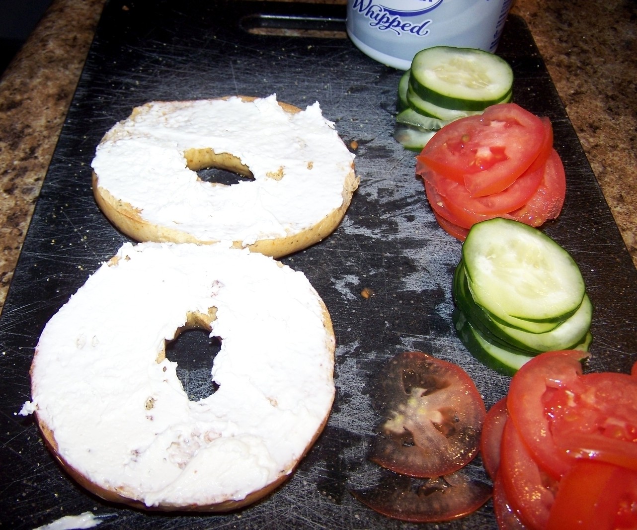 Killer Tomato Bagel Sandwich 3 Steps (with Pictures) Instructables