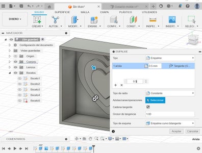 Moldear Las Aristas Del Objeto