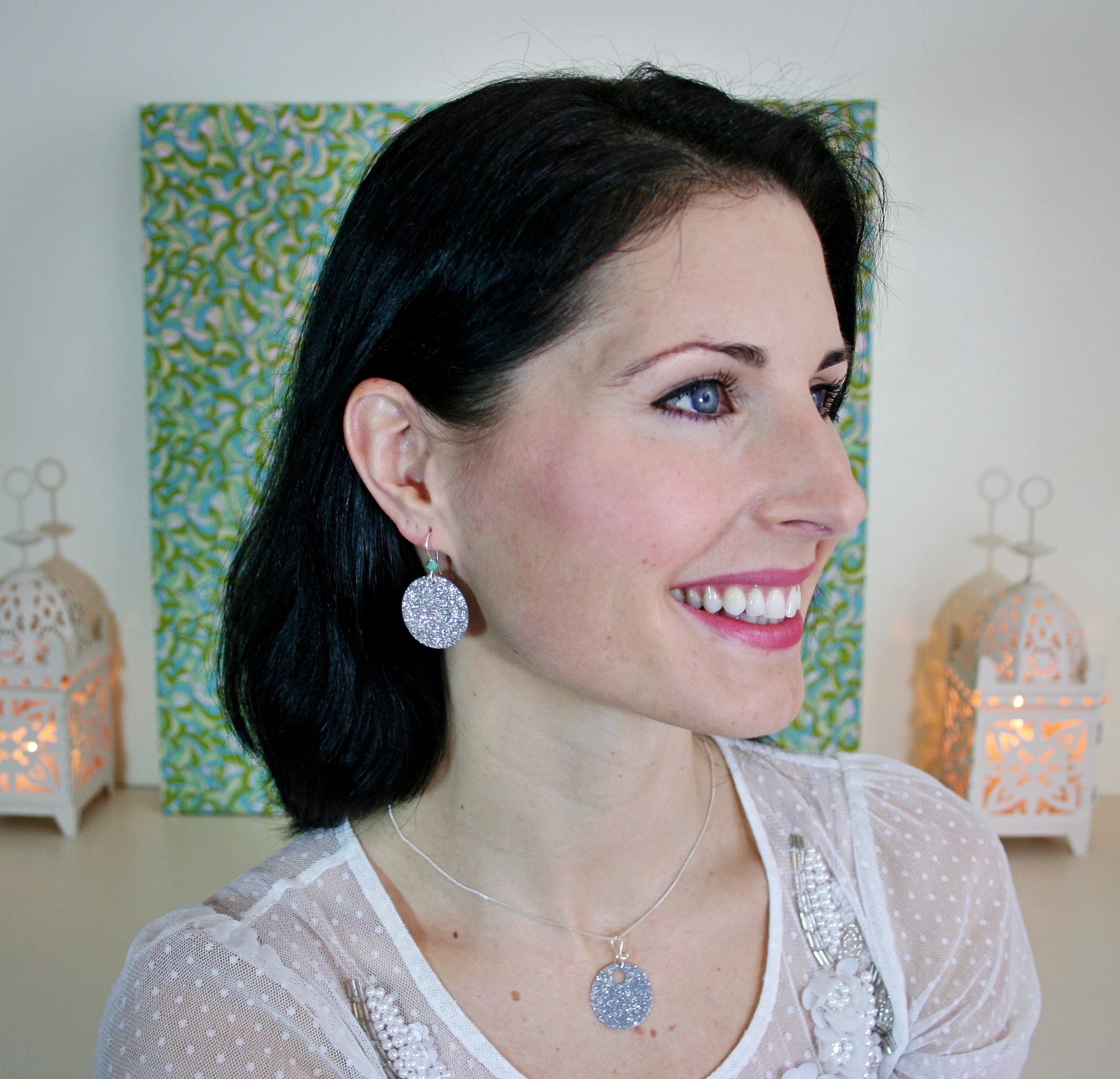 Easy Glitter Earrings 8 Steps Instructables