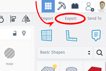 Exporting the Model From Tinkercad