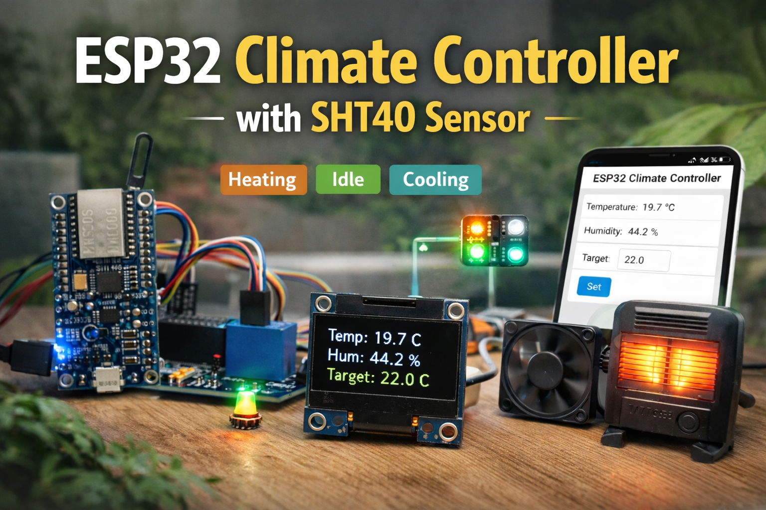 ESP32 Climate Controller With SHT40 Sensor (Smart Temperature Control ...