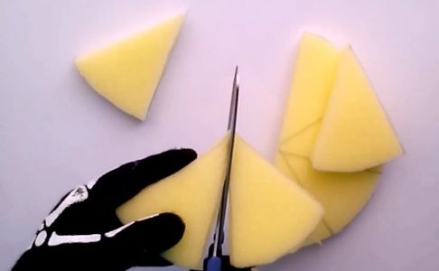 We Take Our Circle and With the Help Scissors Will Cut the Marked Lines Before.