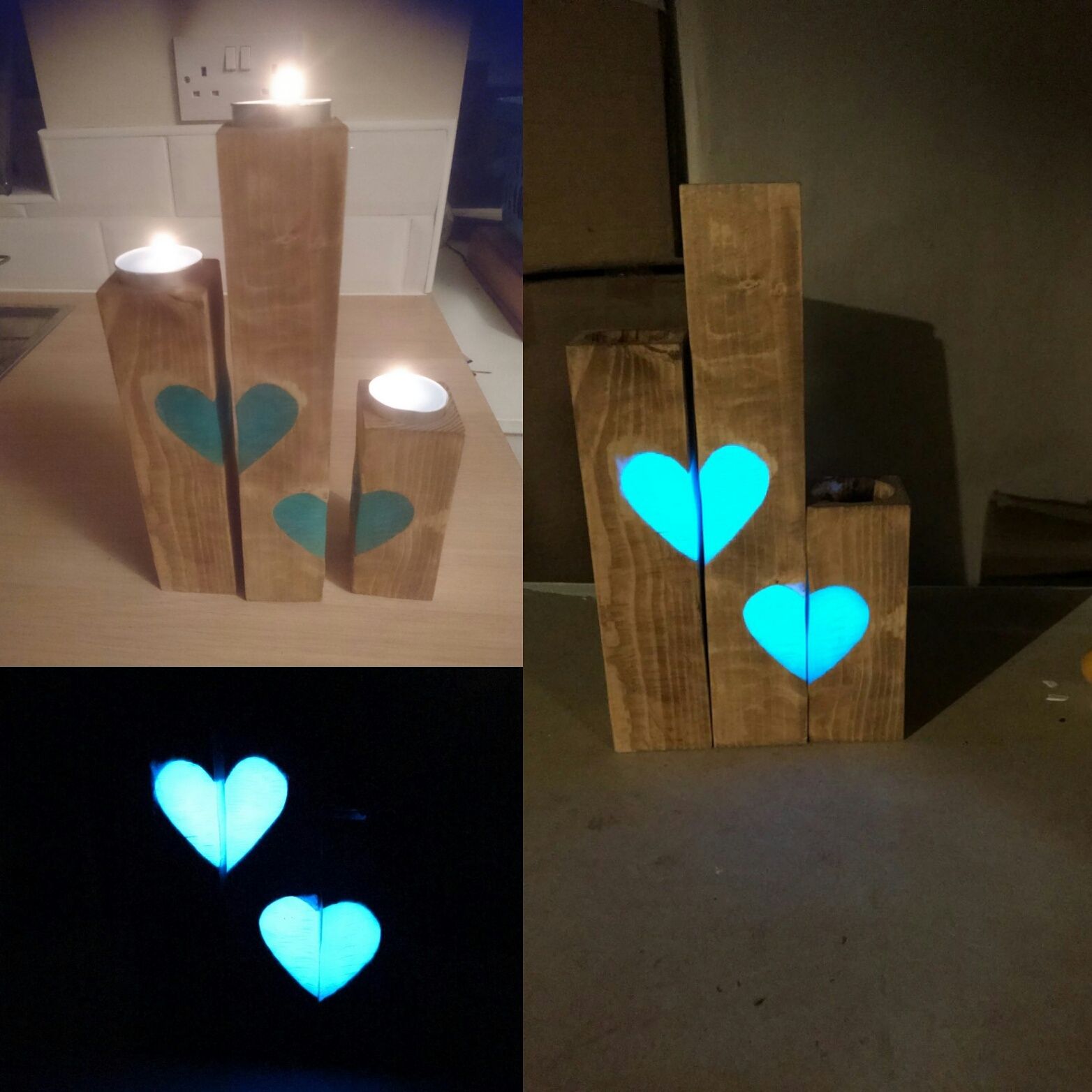 Reclaimed Tealight Candle Trio With a Glowing Twist 
