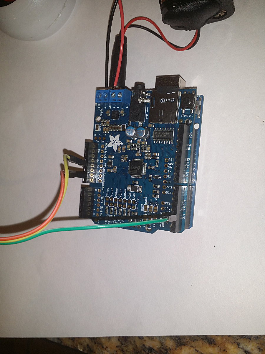 Assemble Your Arduino, PIR Sensor, Speaker, and Shield