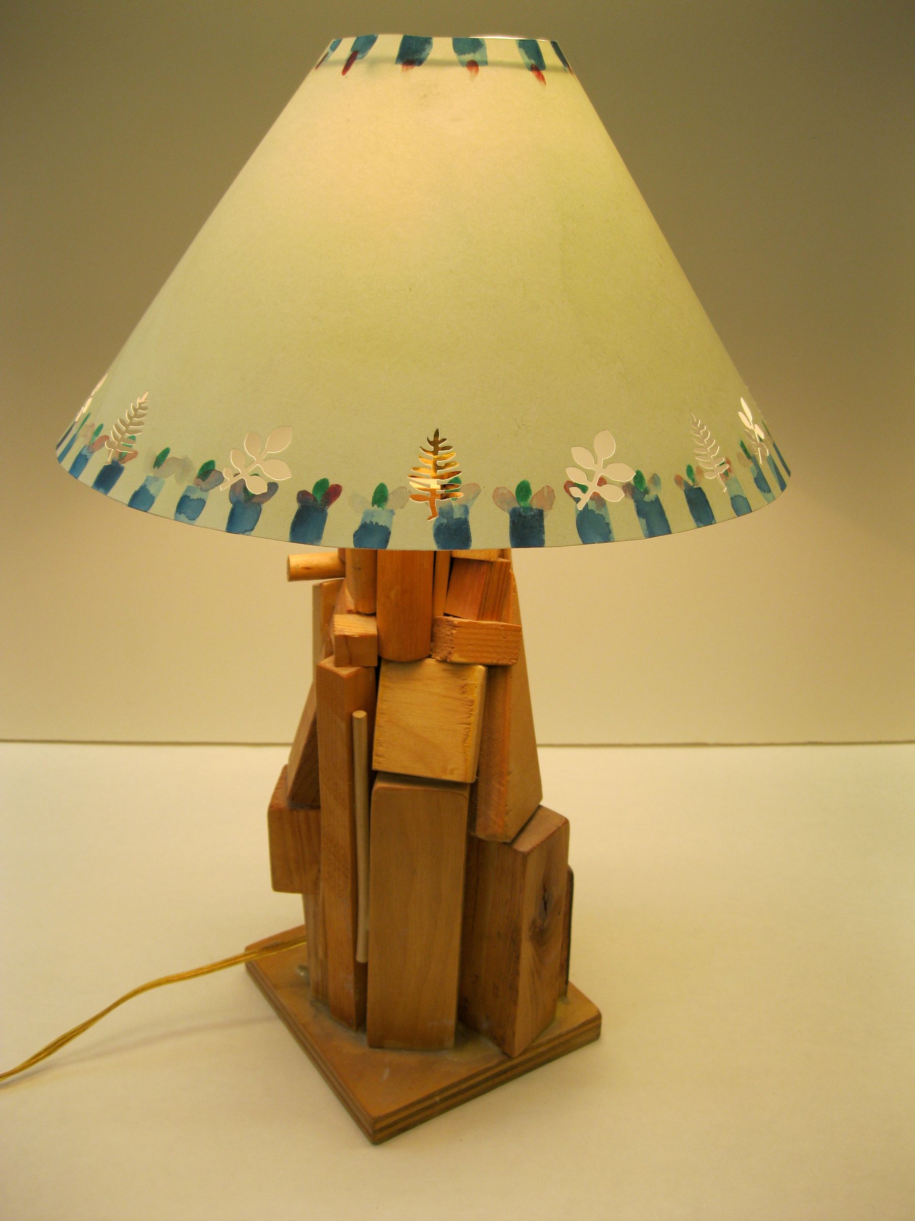 Reduce/ Reuse/ Recycle.... Louise Nevelson Inspired Lamp