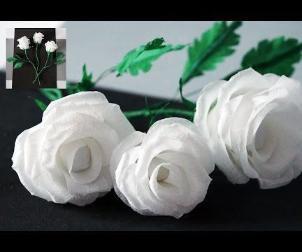 Flowers Making. How to Make Rose Tissue Paper. Crepe Paper Flower Making. Julia DIY Beauty and Easy