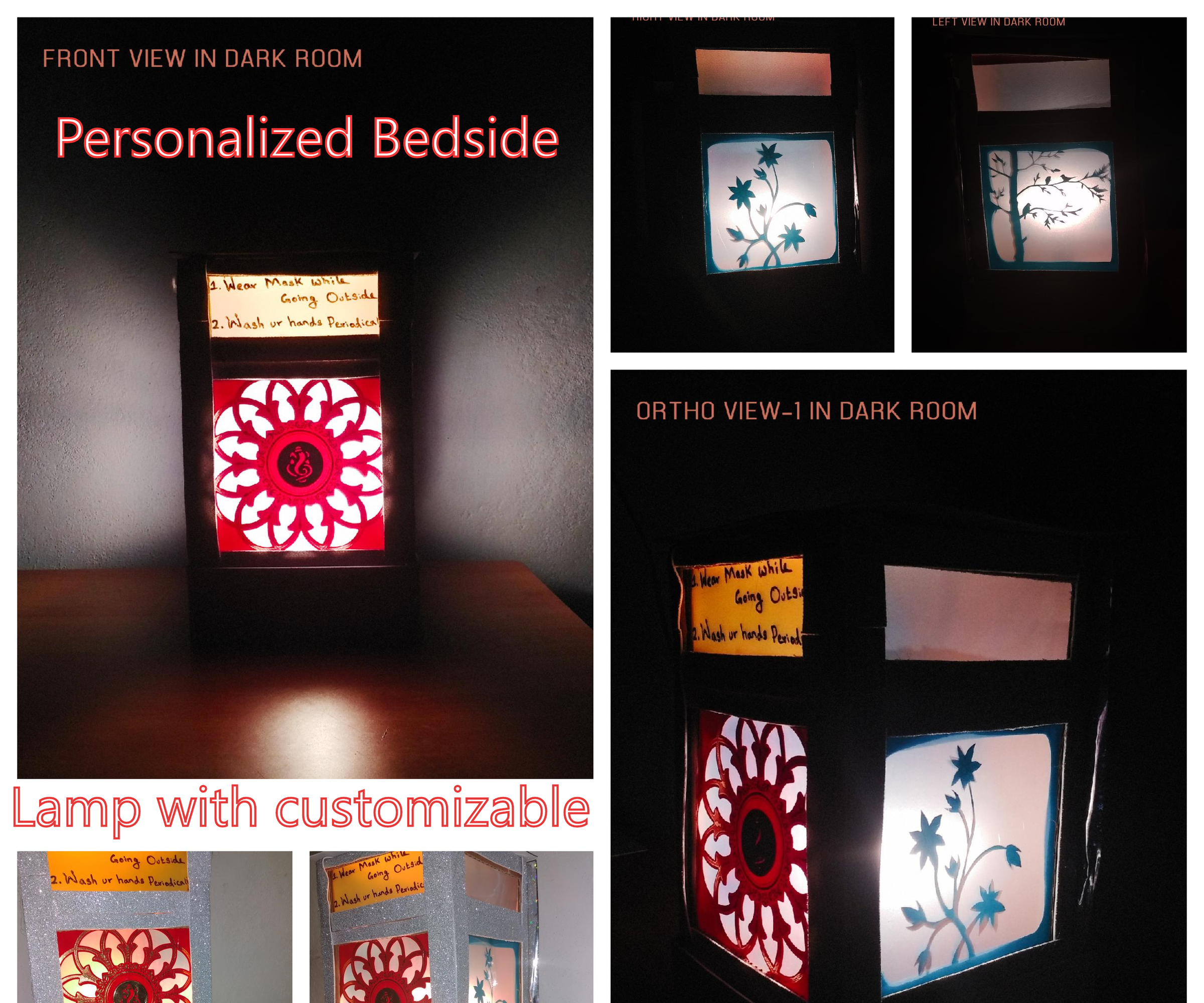 Personalized Bedside Lamp With Customizable Shades and Todo-List