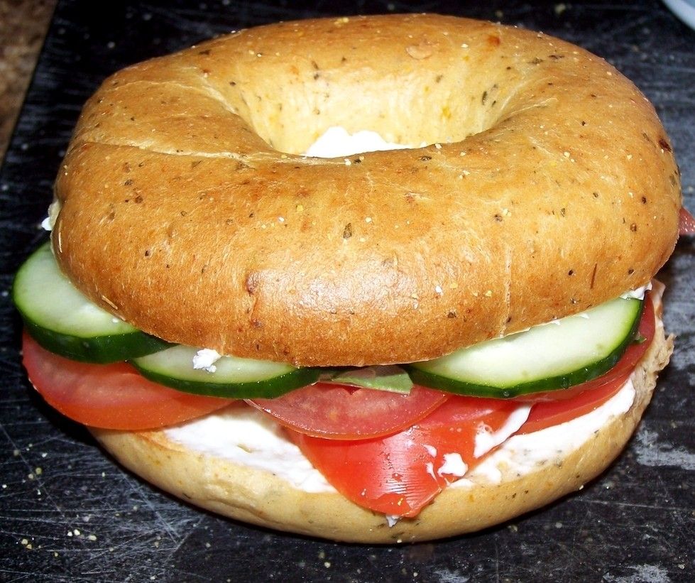 Killer Tomato Bagel Sandwich