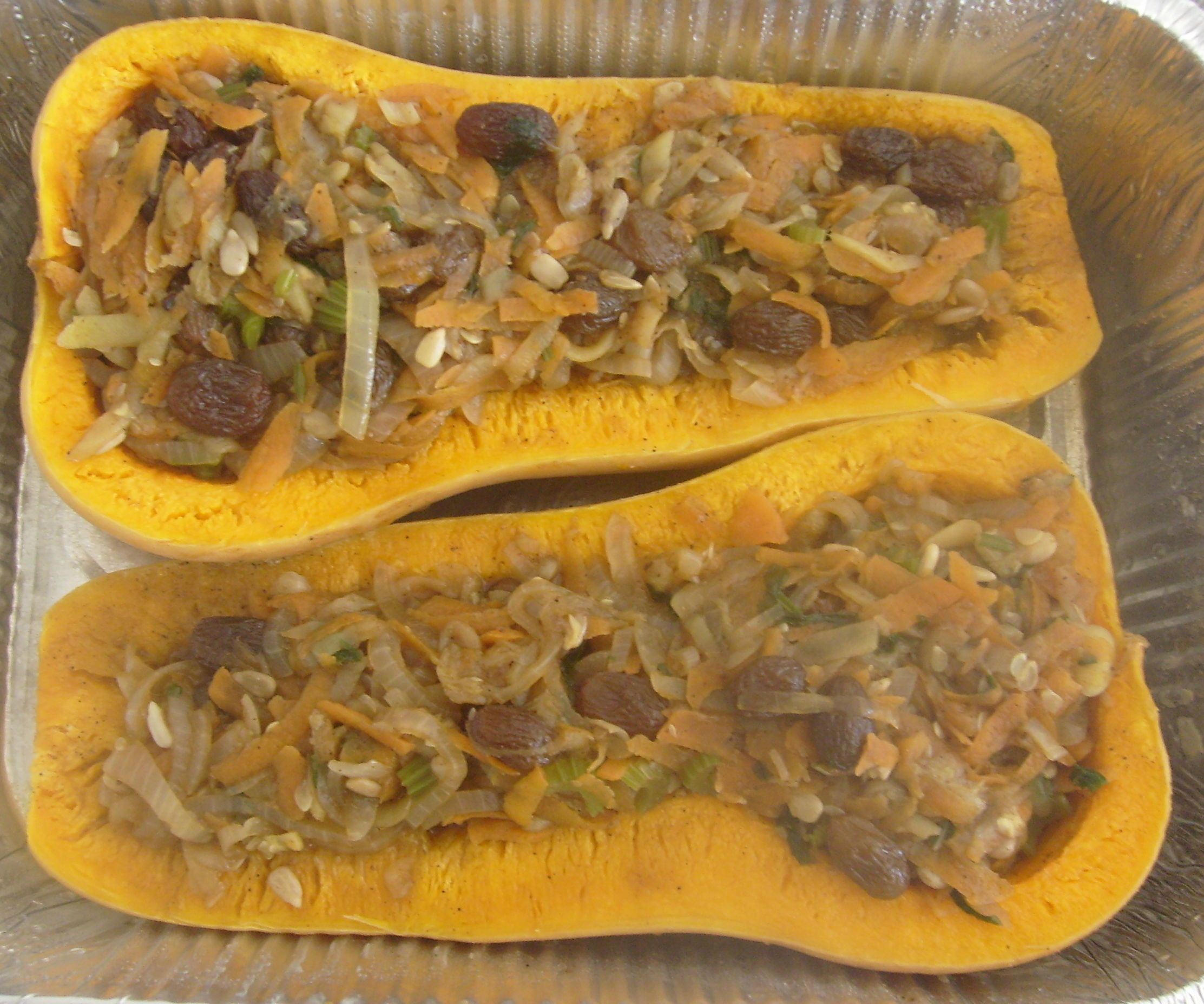 Veggie Stuffed Butternut Squash