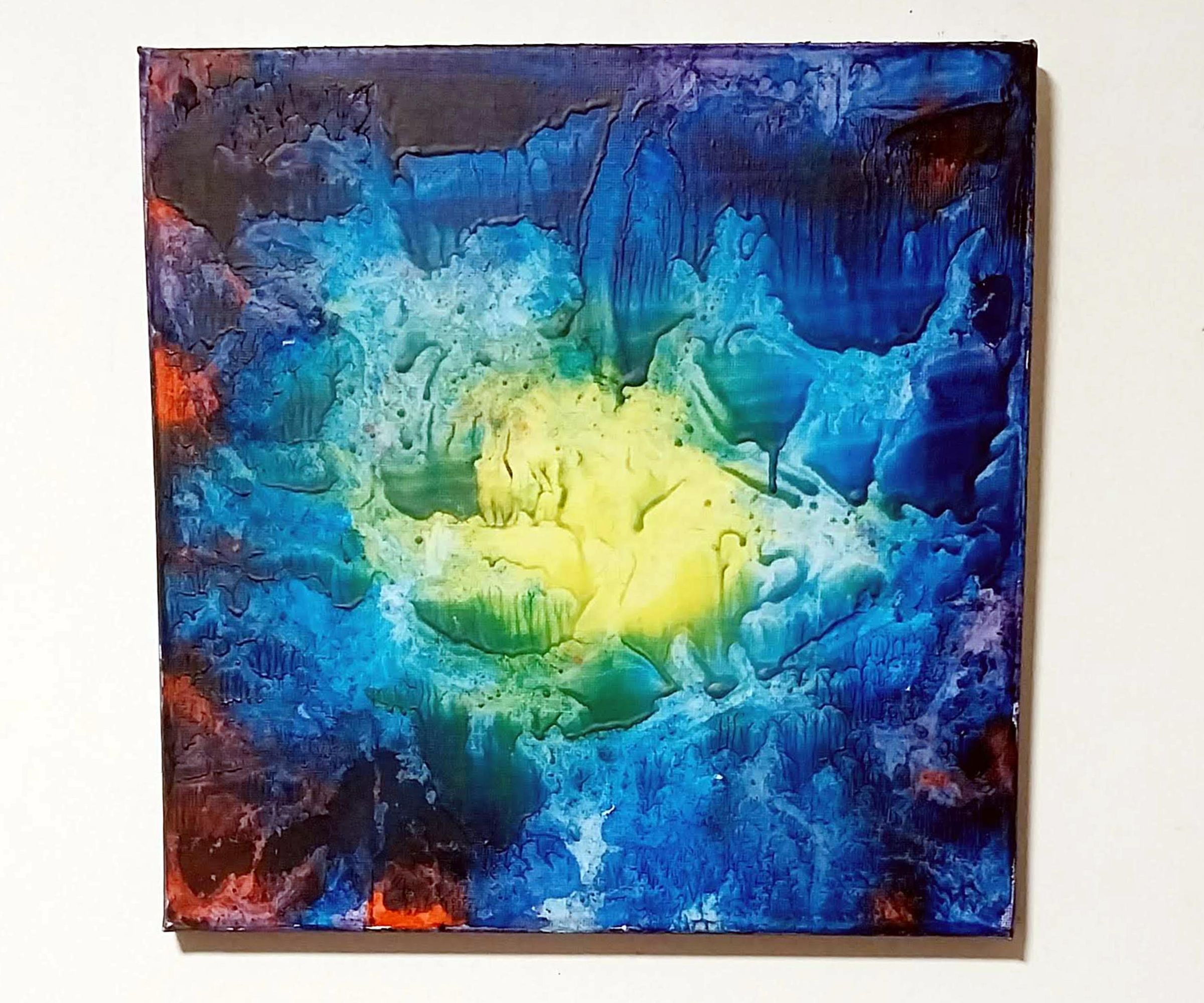Creating Wall Art With Crayons