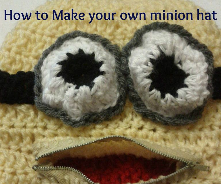 Minion Hat W/ a Mouth That Zips