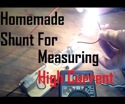 Homemade Shunt for Measuring Large DC Currents