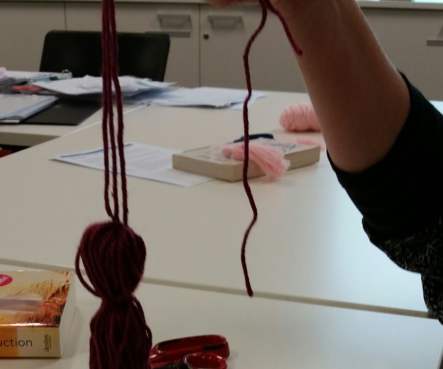 How to Make a Tassel Using a Book and Wool