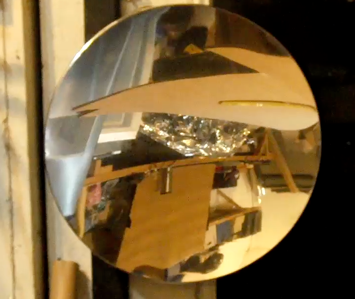 DIY PARABOLIC MIRROR From a Trash Can Lid.