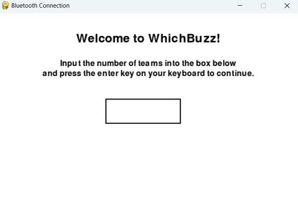 The GUI for the Pop Up Message