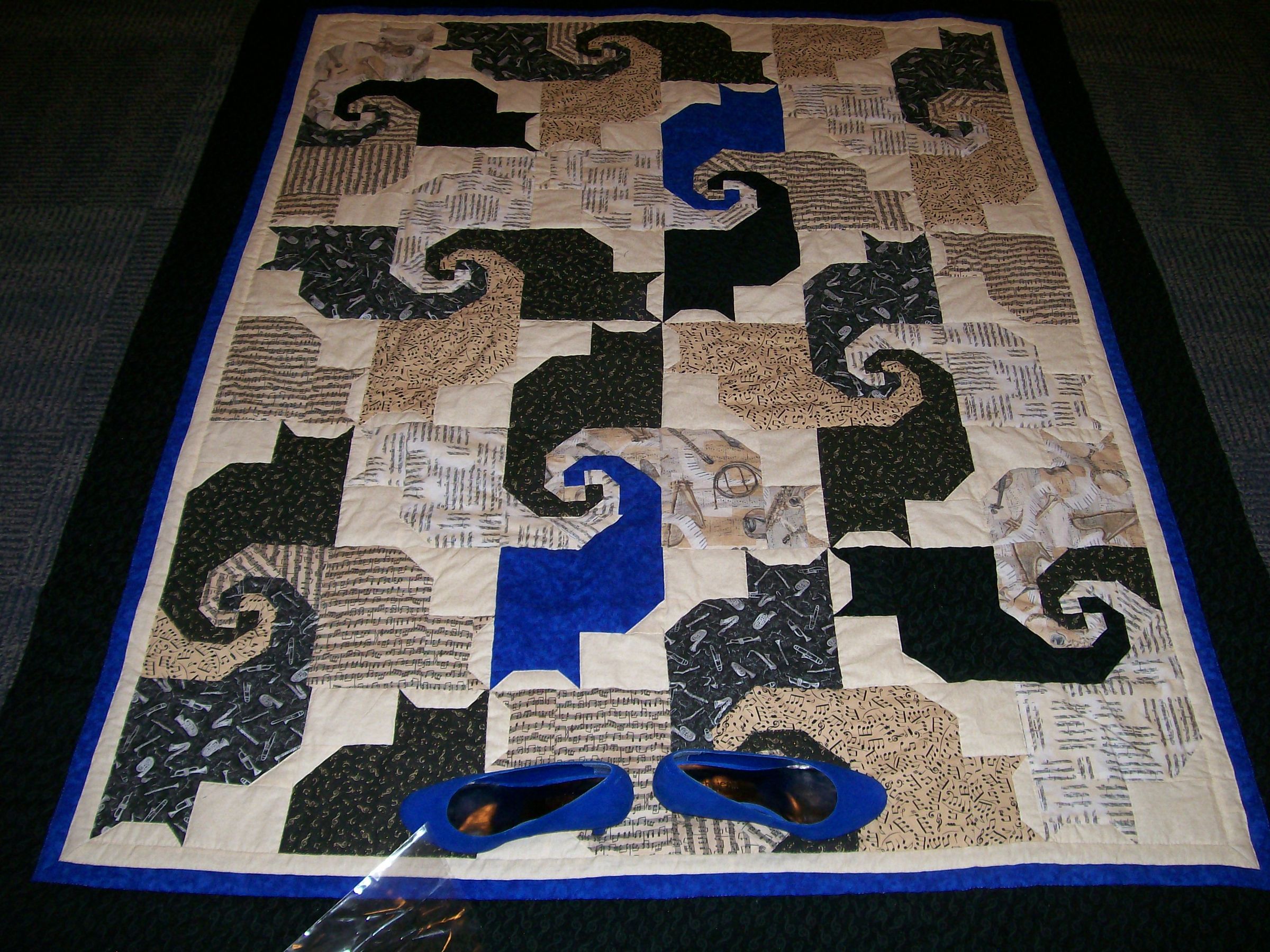 Musical Cat Quilt