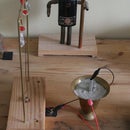 Cement battery powered Magbot pendulum/Joule Thief