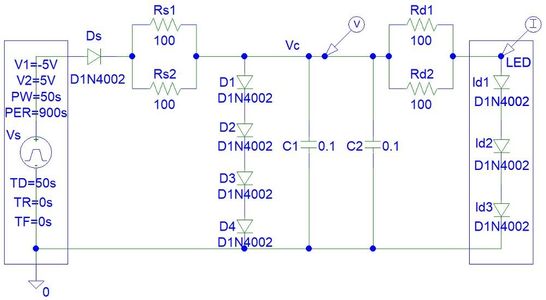 Super Capacitor LED