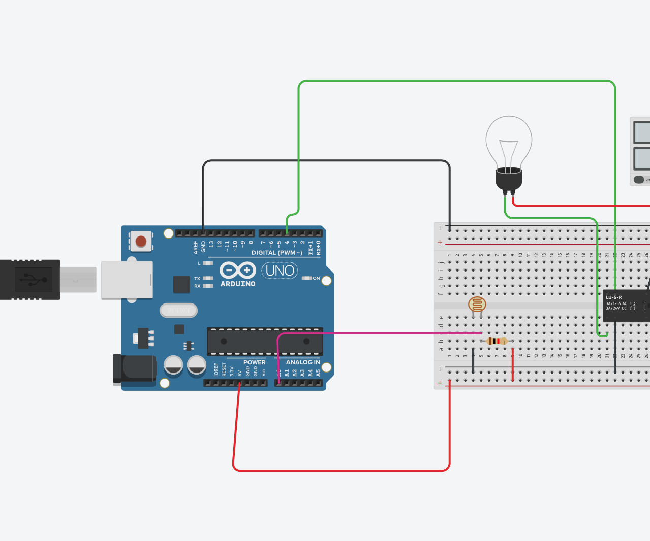 Arduino Light Intensity Lamp