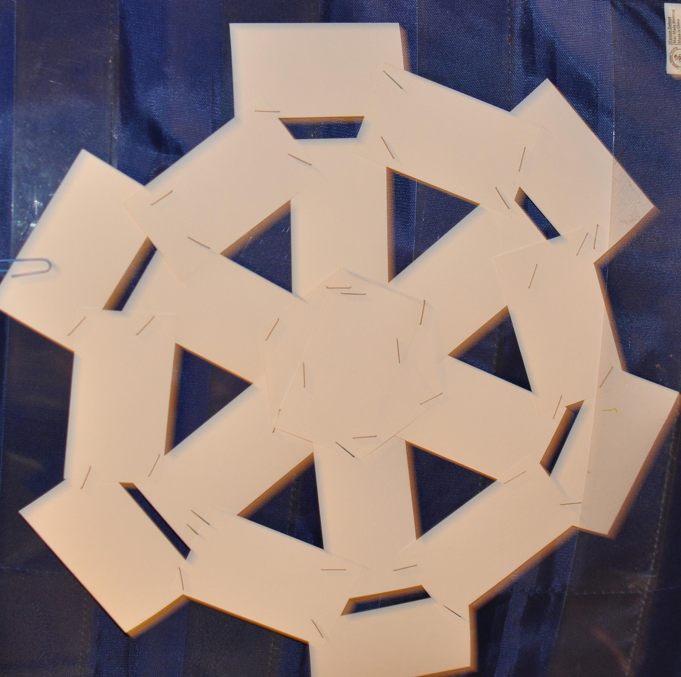 Recycled Business Card Snowflakes (with Six-pointed Symmetry!)