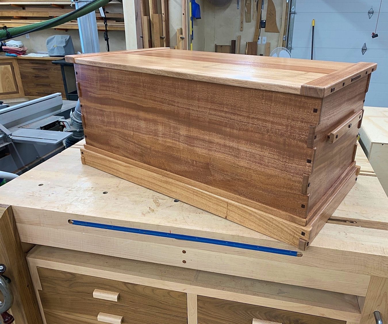 African Mahogany Blanket Chest