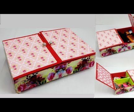  How to Make an Easy Organizer From Waste Sweet Box?