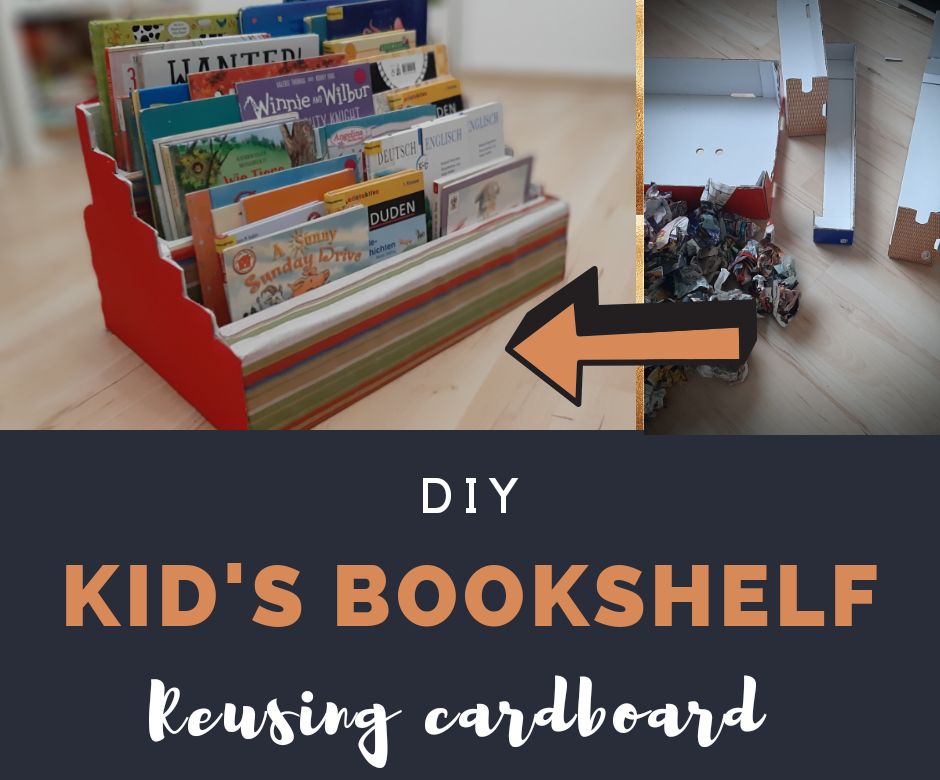 Kids Bookshelf From Cardboard 6 Steps Instructables