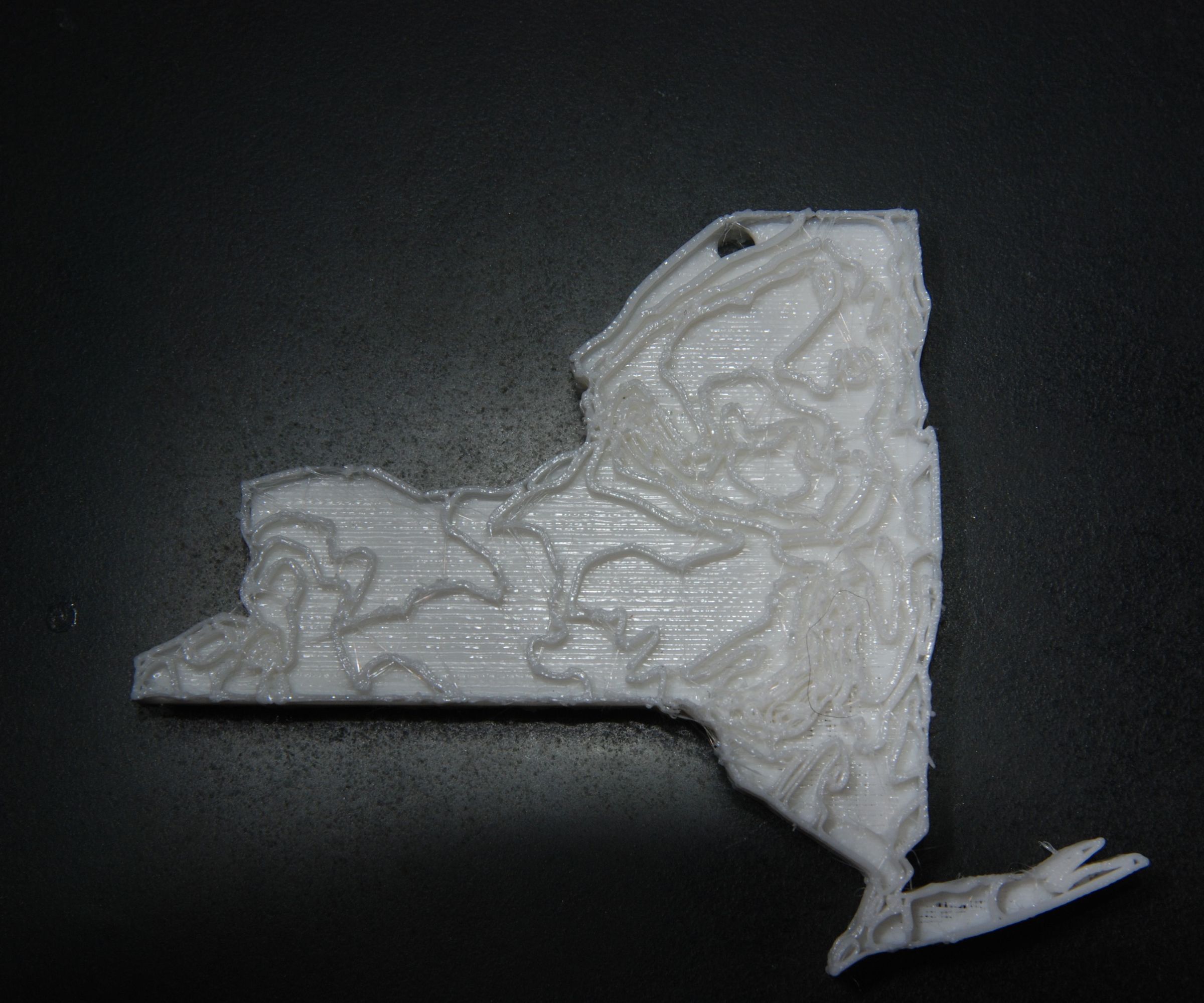 NYS Contour Map Ornament