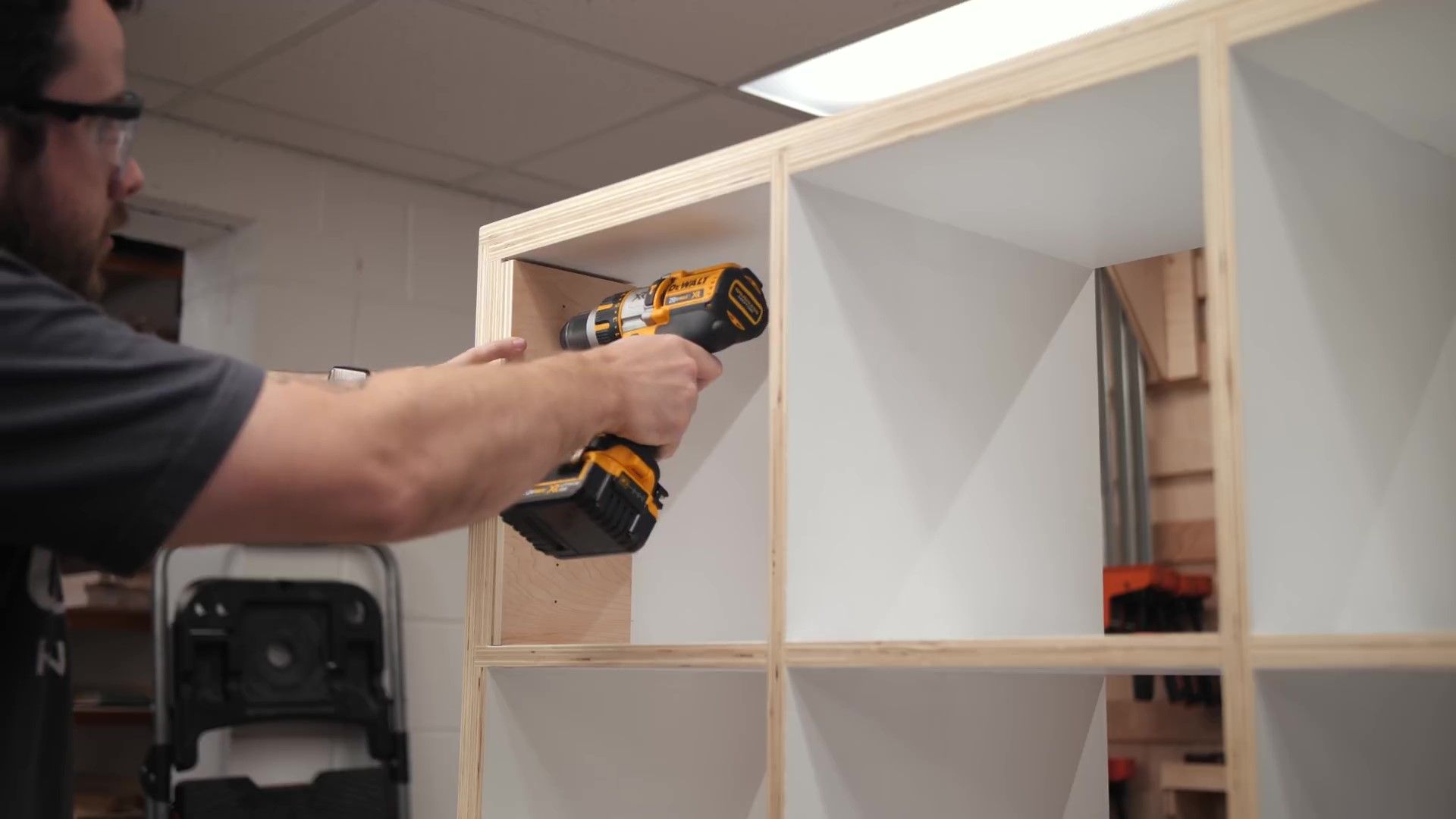How to Build a DIY Plywood Media Console // Limited Tools Build 11