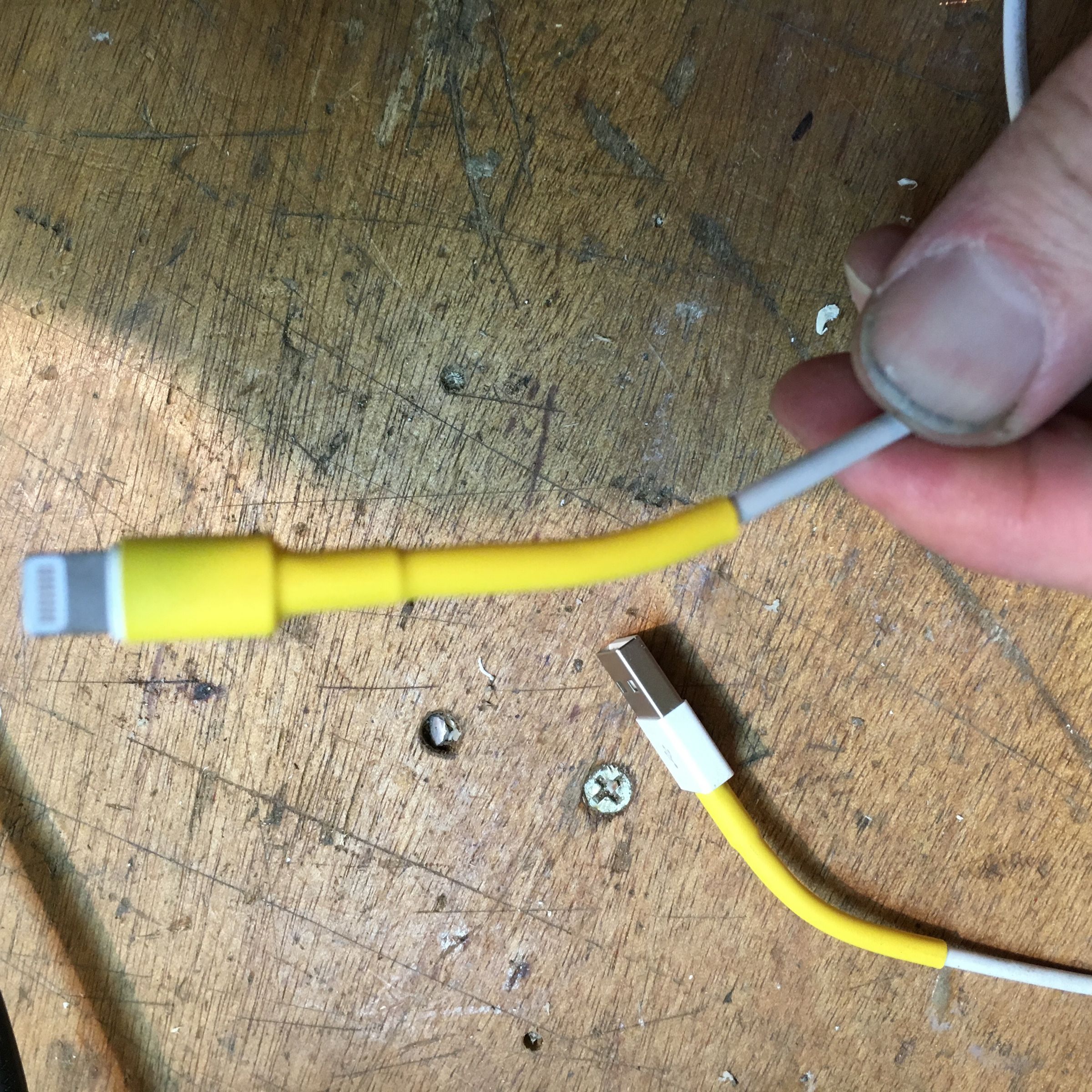 IPhone Power Cord Protection With Shrink Tubing