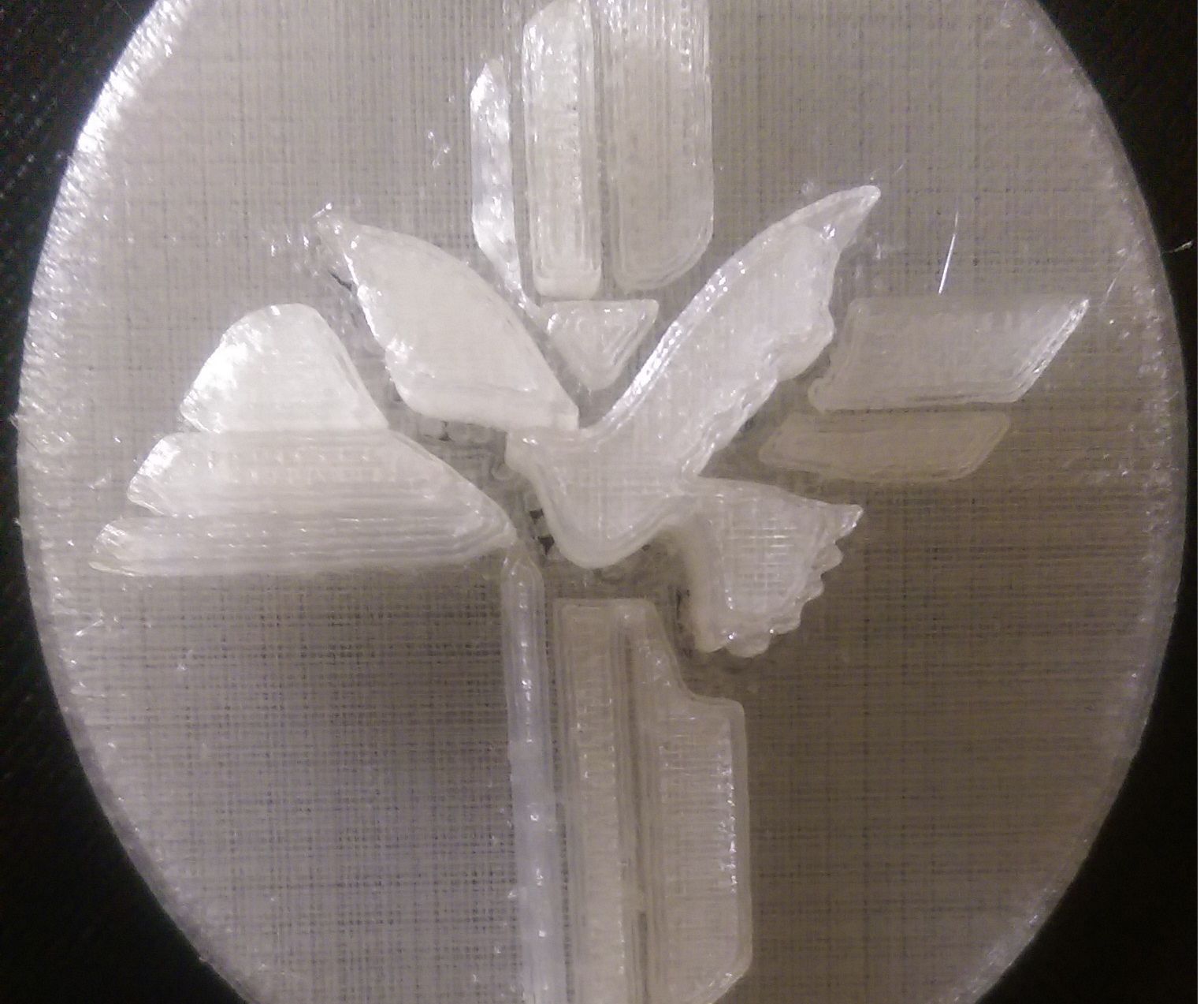 Ornament -- Cross With Dove