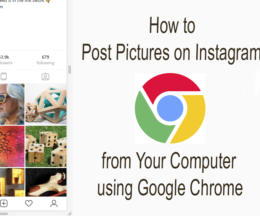 How to Post Pictures on Instagram From Your Computer Using Google Chrome