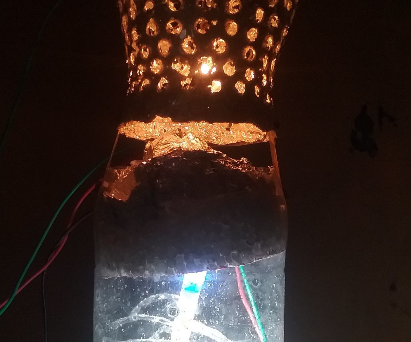Plastic Bottle Water  Fountain or Plastic Bottle Night Lamp