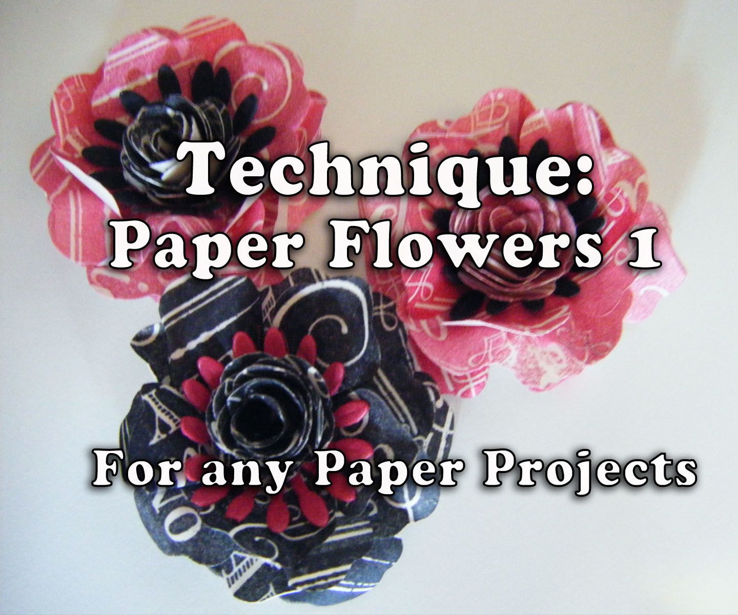 How to Make Paper Flowers (Style1 for Project 161) 