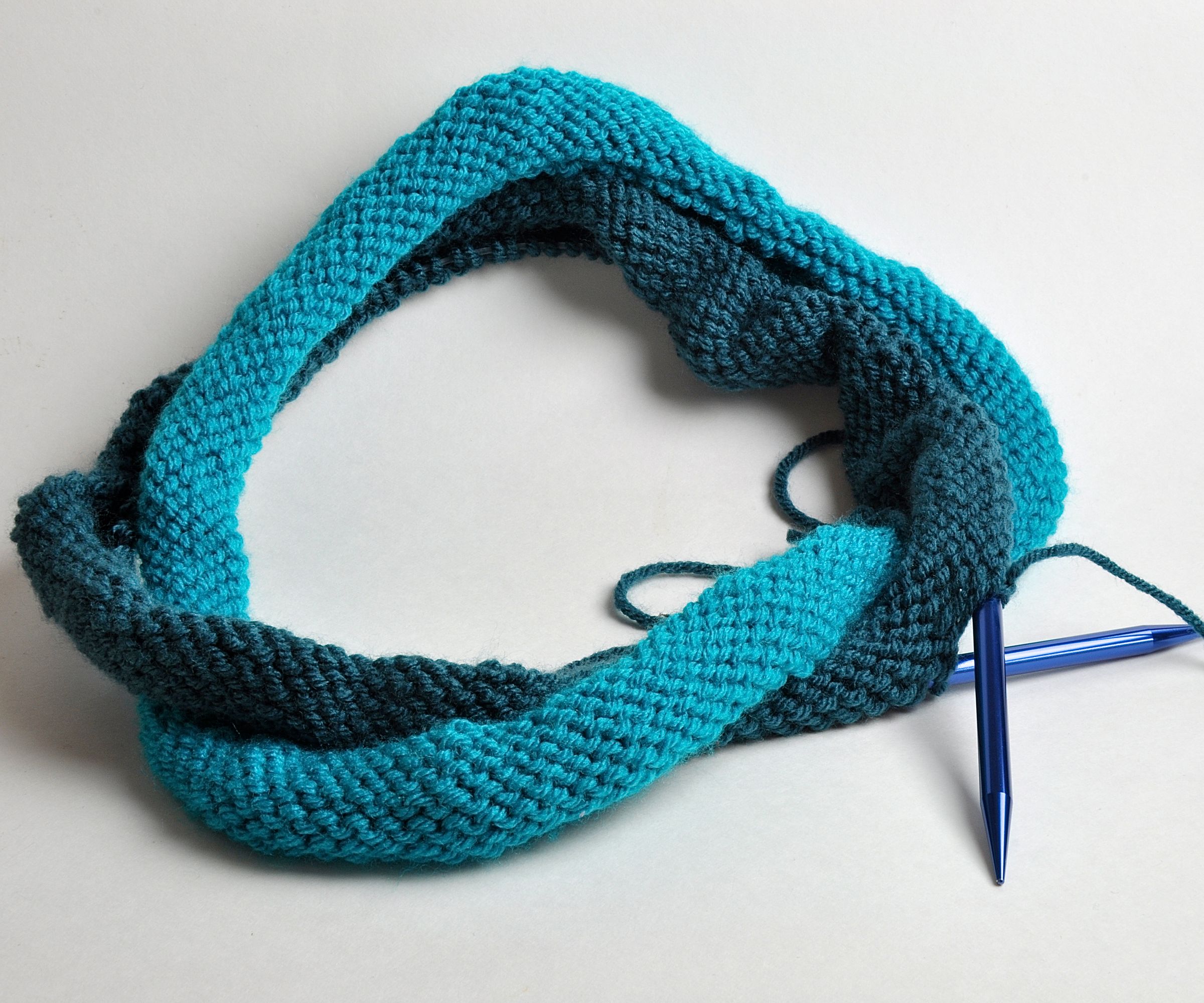 Infinity Times 7 Scarf - Knitting in a Round : 4 Steps (with Pictures ...