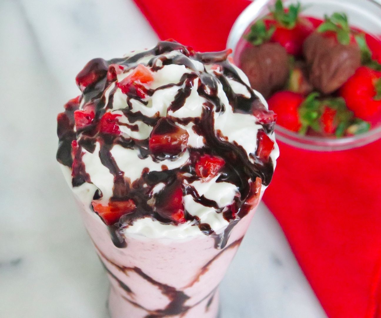 Chocolate Strawberry Frappuccino Recipe