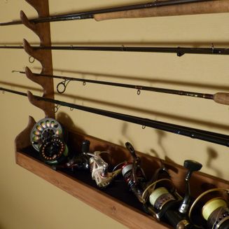 DIY Fishing Rod Storage Rack , Wallmounted : 15 Steps (with Pictures) - Instructables DIY Fishing Rod Storage Rack , Wallmounted : 15 Steps (with Pictures) - Instructables