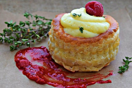 Raspberry Thyme Vol Au Vents