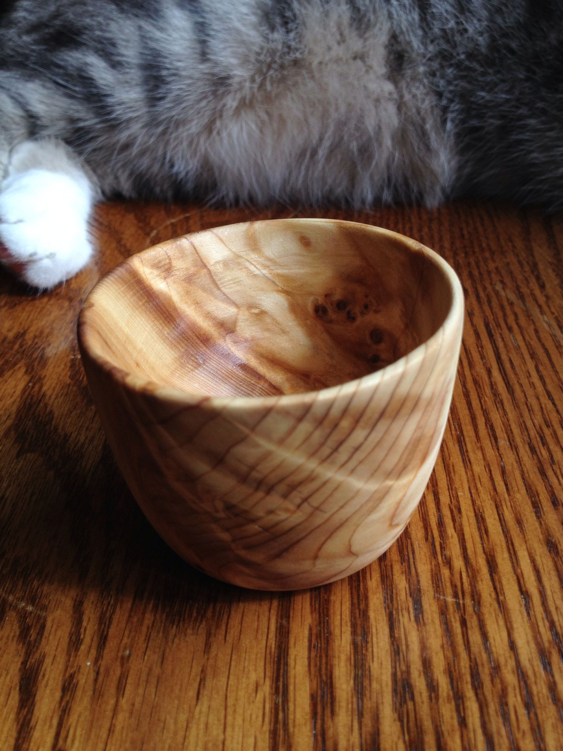 Easy Homemade Wooden Tea Cup Without a Lath