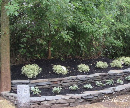 Two-tier Dry Stack Garden Wall