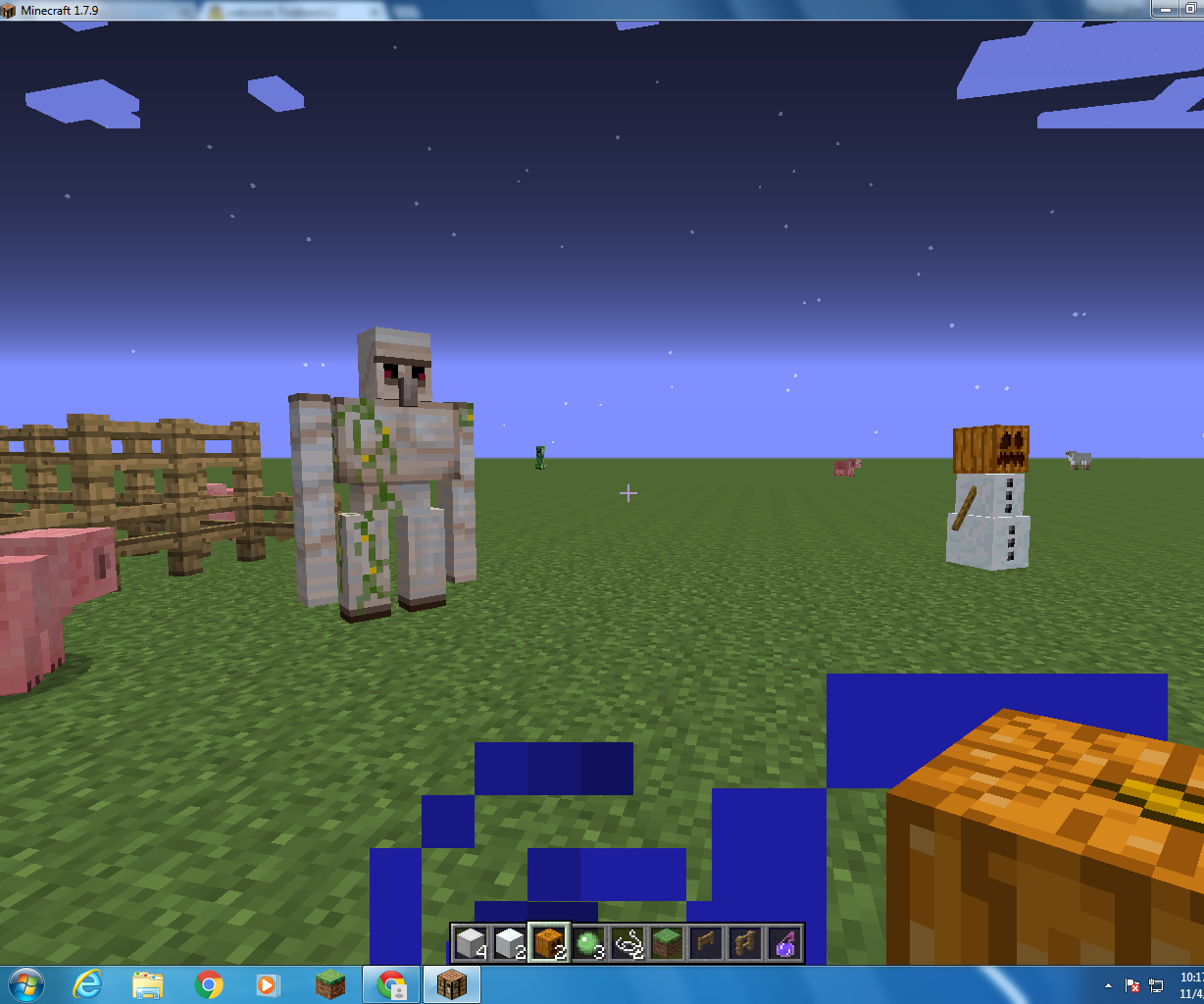 How to Make an Iron Golem and Snowman in Minecraft 7 Steps Instructables
