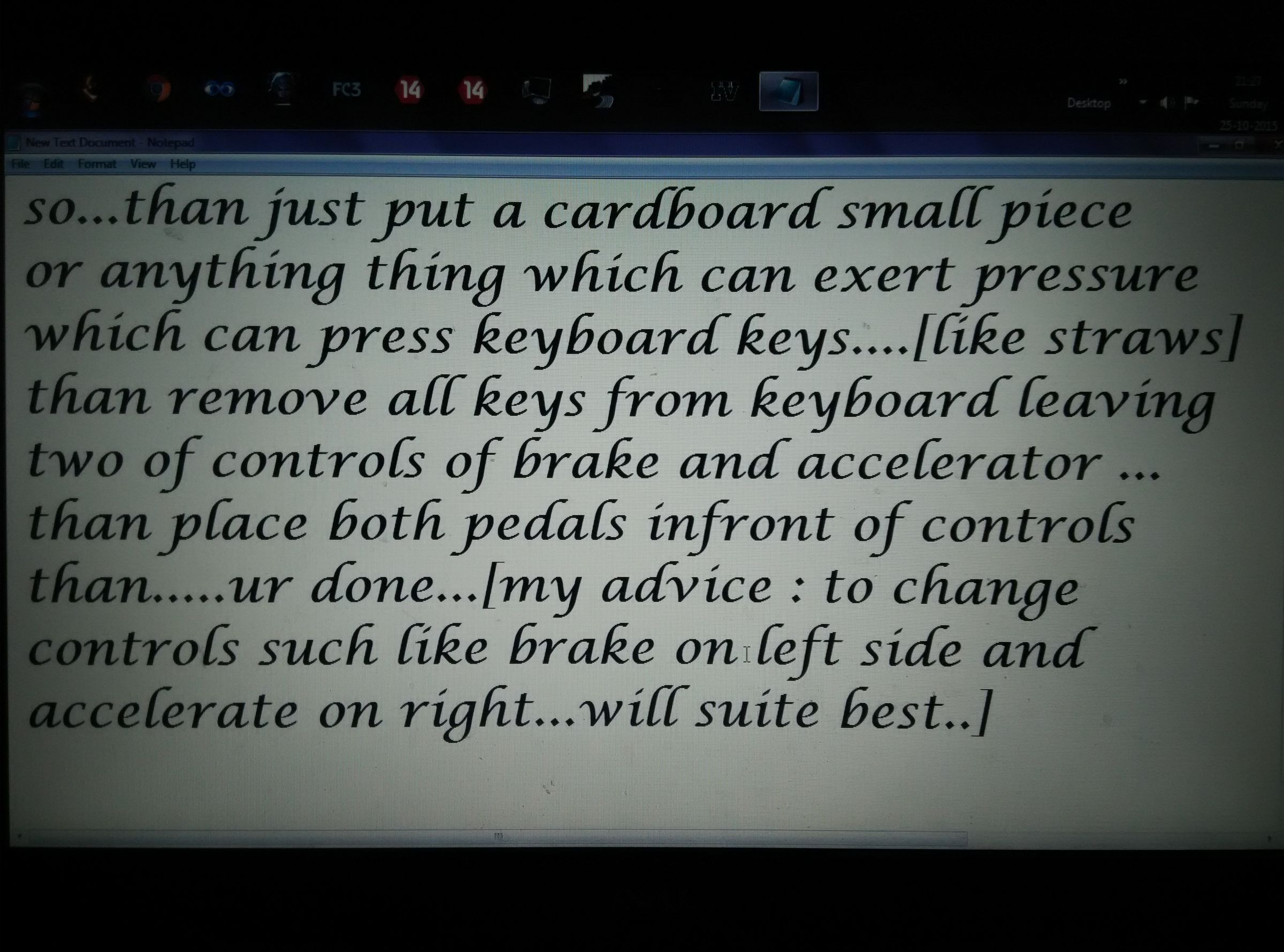 PC Steering Wheel and Gas Pedals 5 Steps Instructables